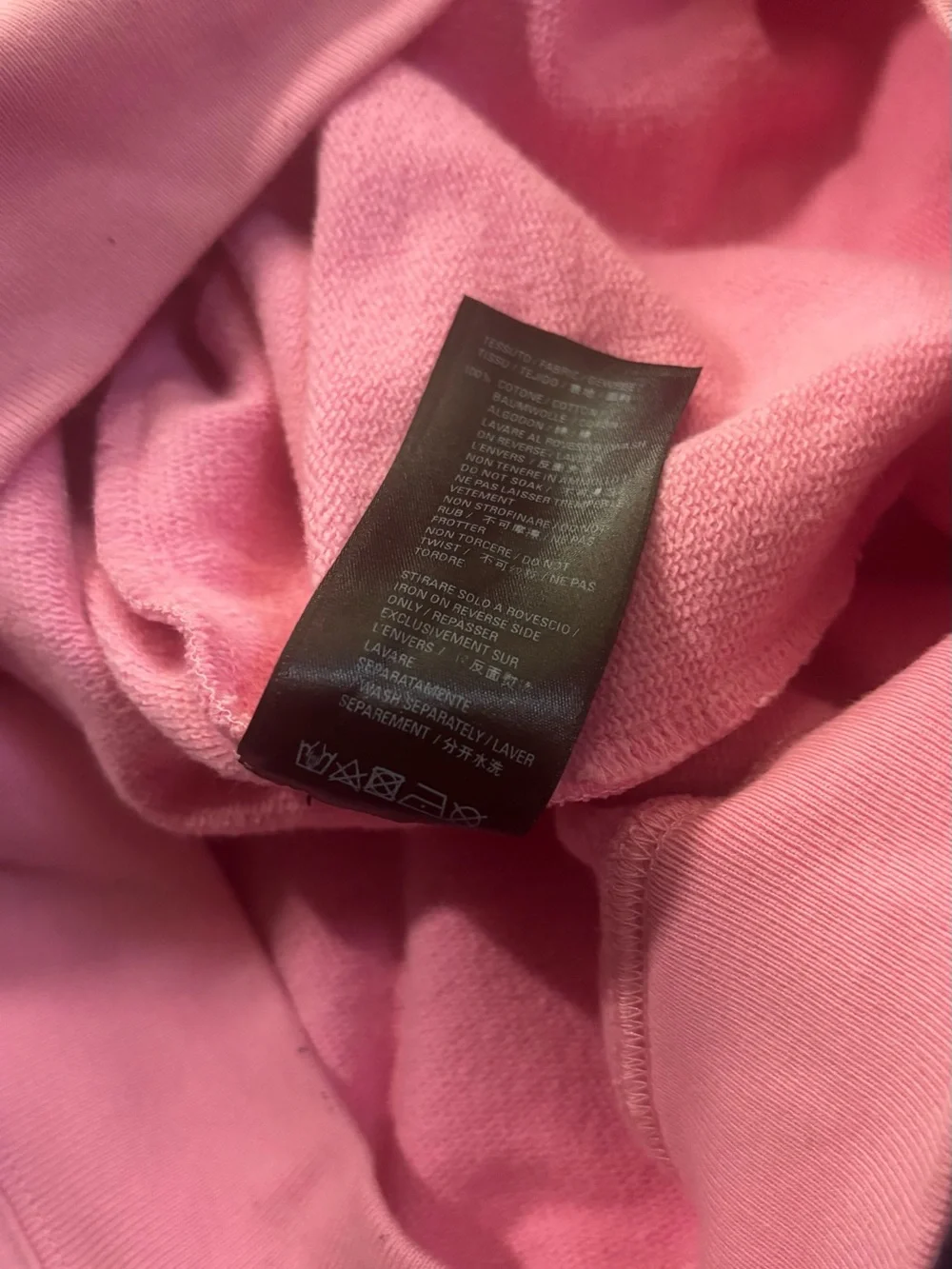 Balenciaga bebe Pink Logo Hoodie Sweatshirt